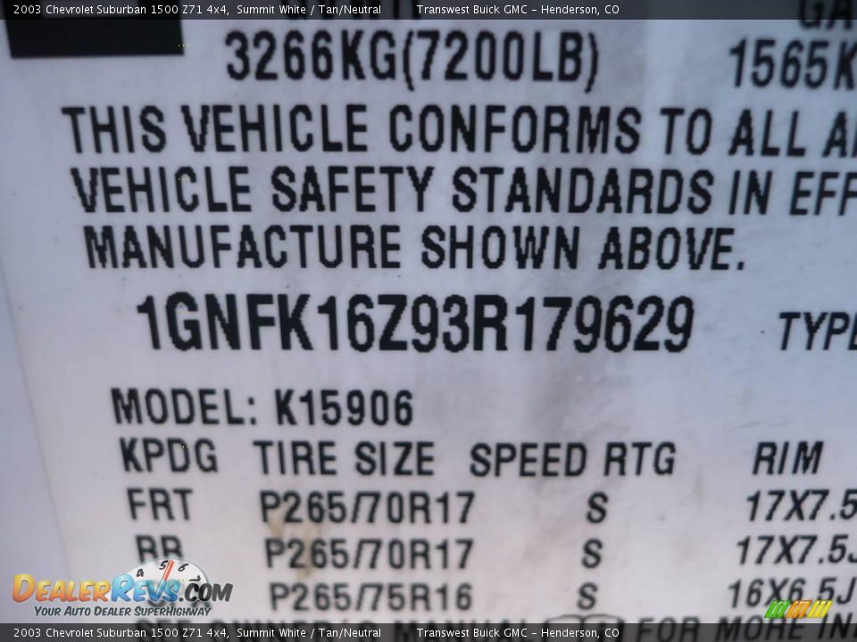 2003 Chevrolet Suburban 1500 Z71 4x4 Summit White / Tan/Neutral Photo #26