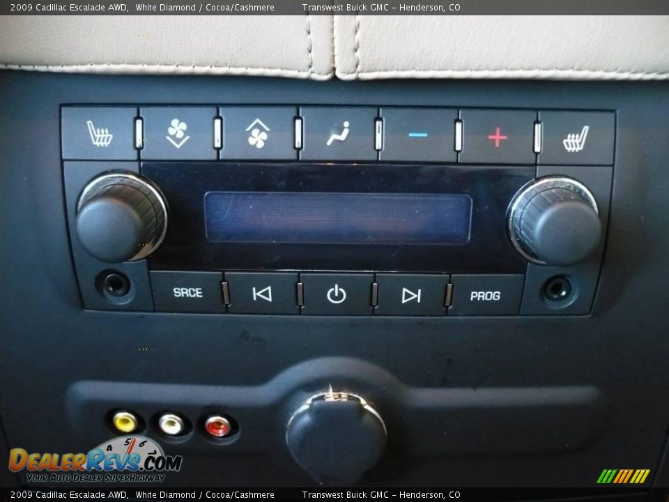 2009 Cadillac Escalade AWD White Diamond / Cocoa/Cashmere Photo #9