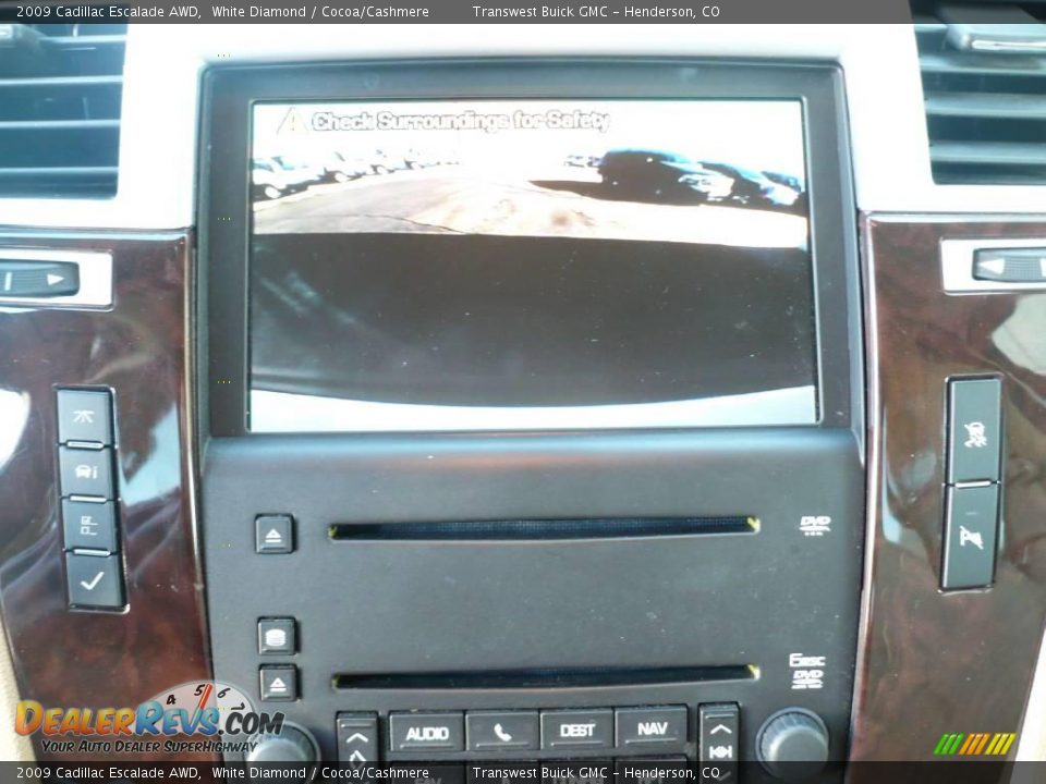 2009 Cadillac Escalade AWD White Diamond / Cocoa/Cashmere Photo #12