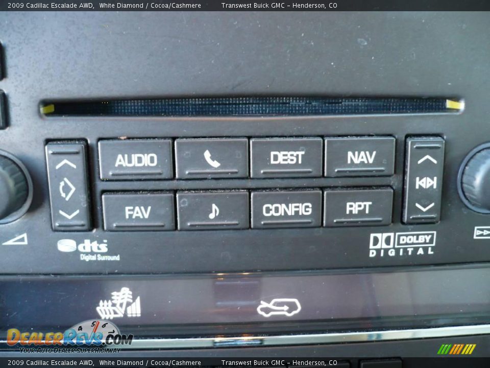 2009 Cadillac Escalade AWD White Diamond / Cocoa/Cashmere Photo #13