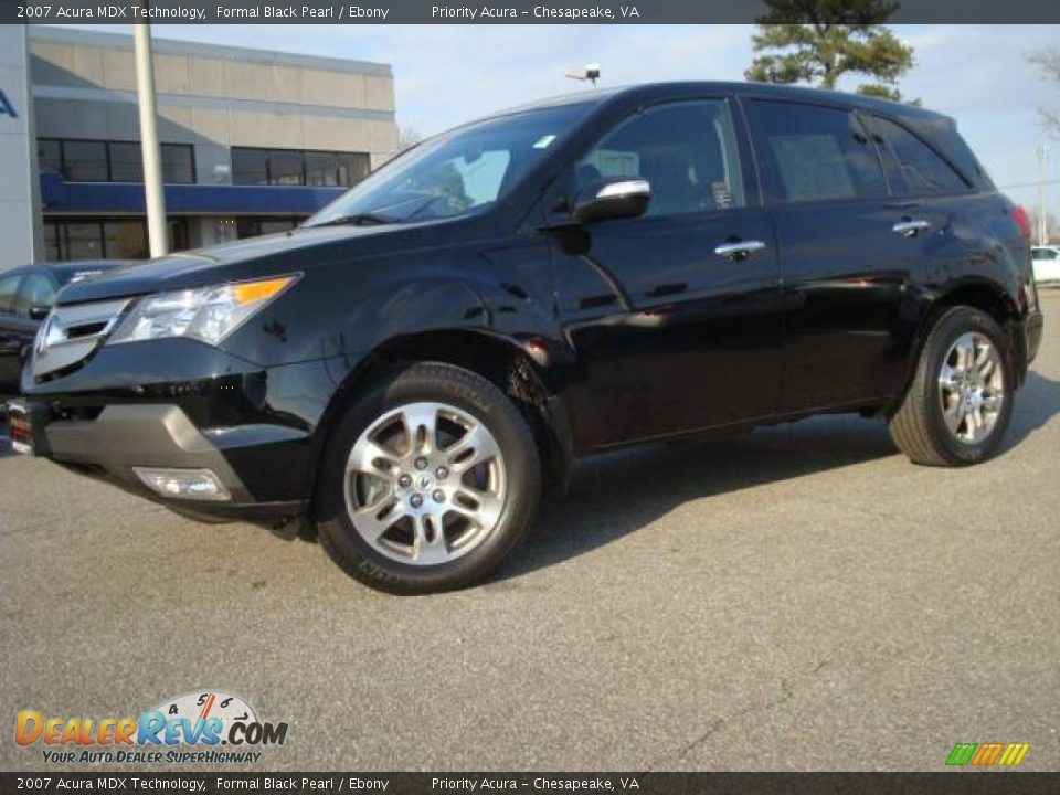 2007 Acura MDX Technology Formal Black Pearl / Ebony Photo #2