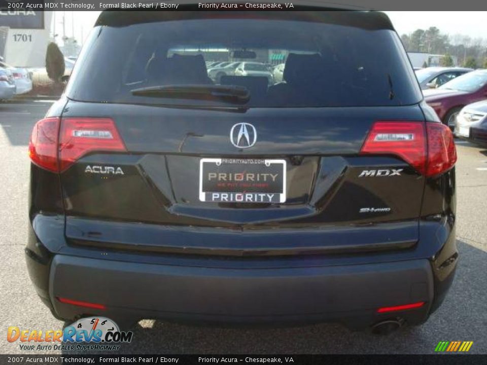 2007 Acura MDX Technology Formal Black Pearl / Ebony Photo #4