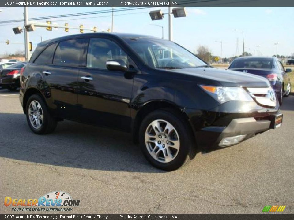2007 Acura MDX Technology Formal Black Pearl / Ebony Photo #6