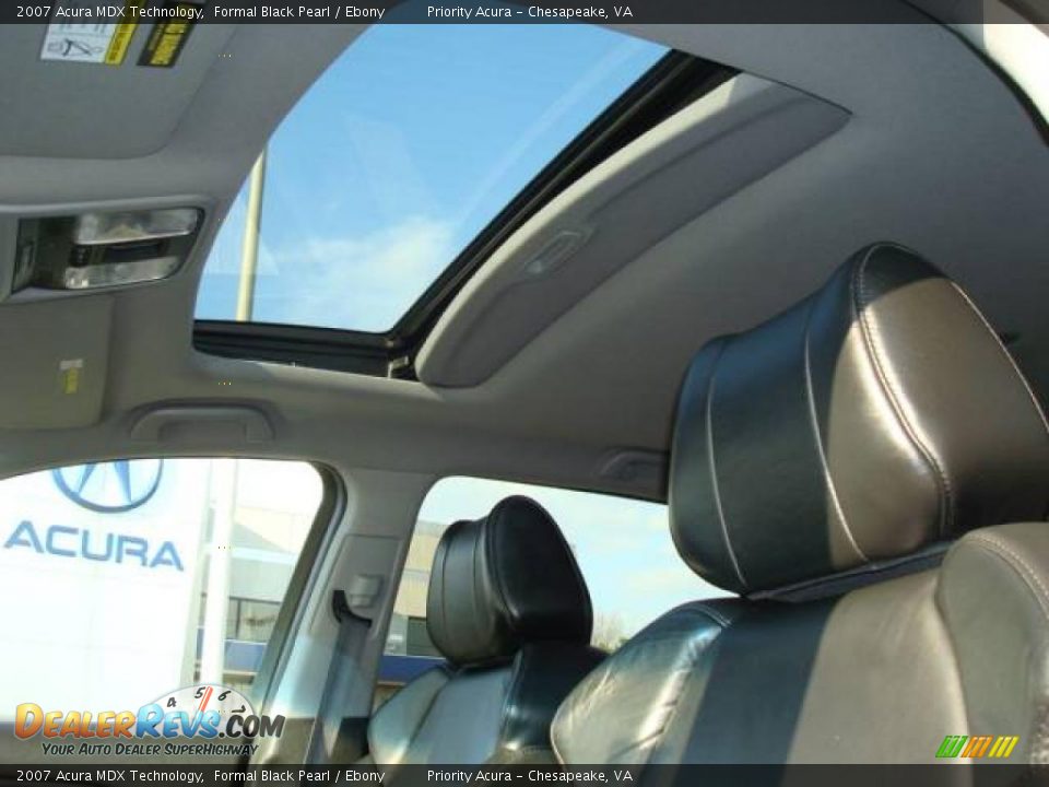 2007 Acura MDX Technology Formal Black Pearl / Ebony Photo #9