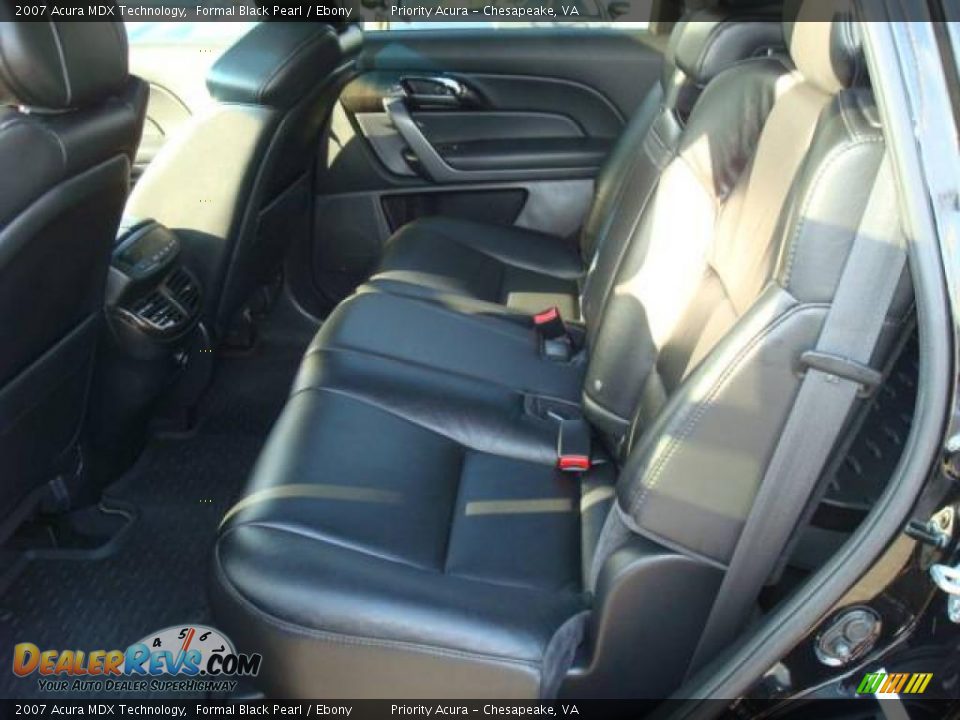 2007 Acura MDX Technology Formal Black Pearl / Ebony Photo #10