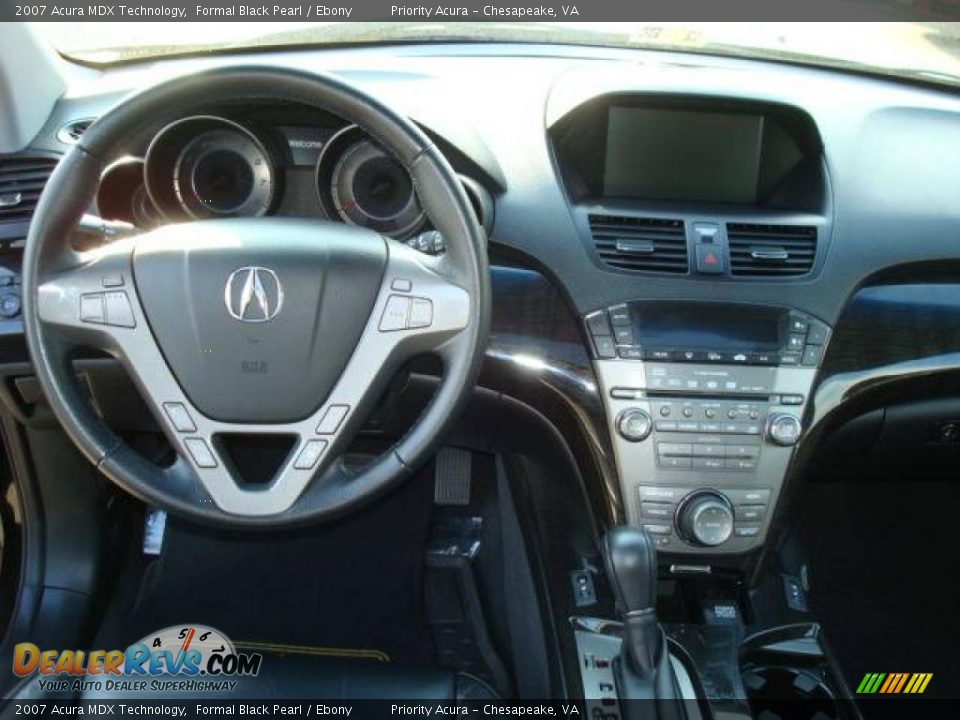 2007 Acura MDX Technology Formal Black Pearl / Ebony Photo #14