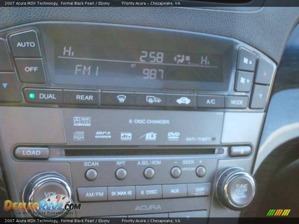 2007 Acura MDX Technology Formal Black Pearl / Ebony Photo #19
