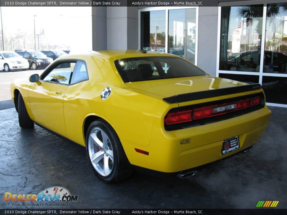 2010 Dodge Challenger SRT8 Detonator Yellow / Dark Slate Gray Photo #7