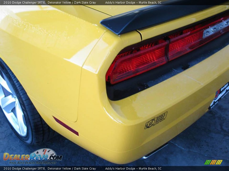 2010 Dodge Challenger SRT8 Detonator Yellow / Dark Slate Gray Photo #8