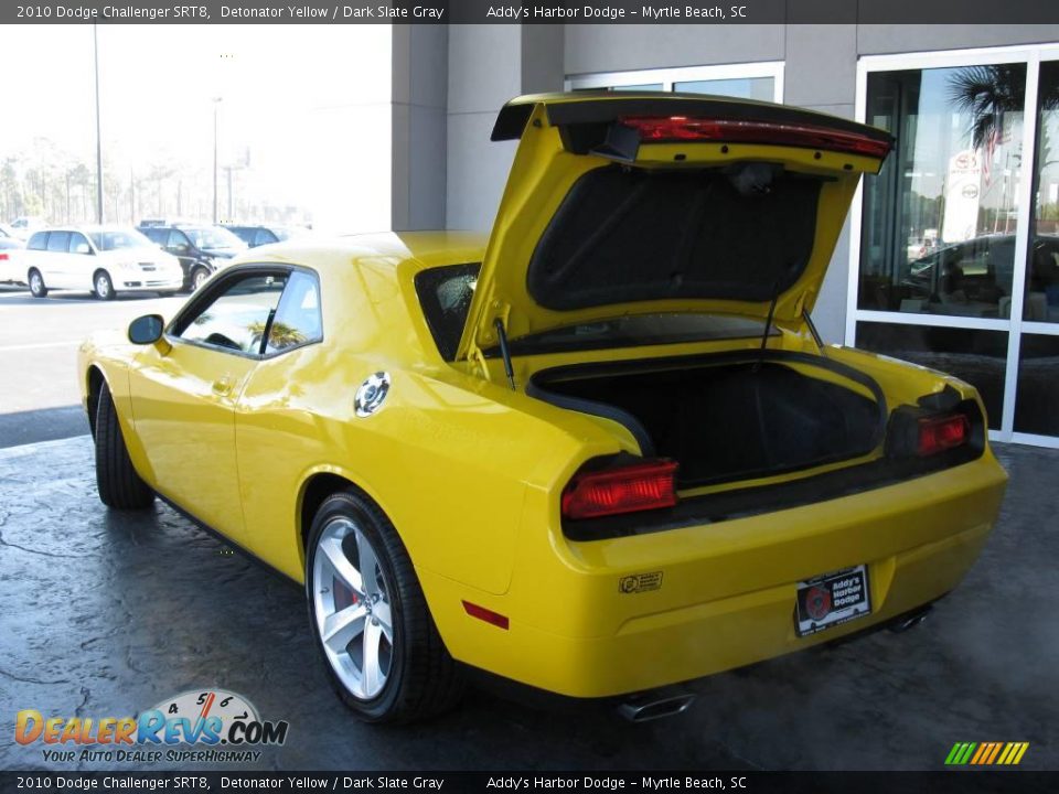 2010 Dodge Challenger SRT8 Detonator Yellow / Dark Slate Gray Photo #9