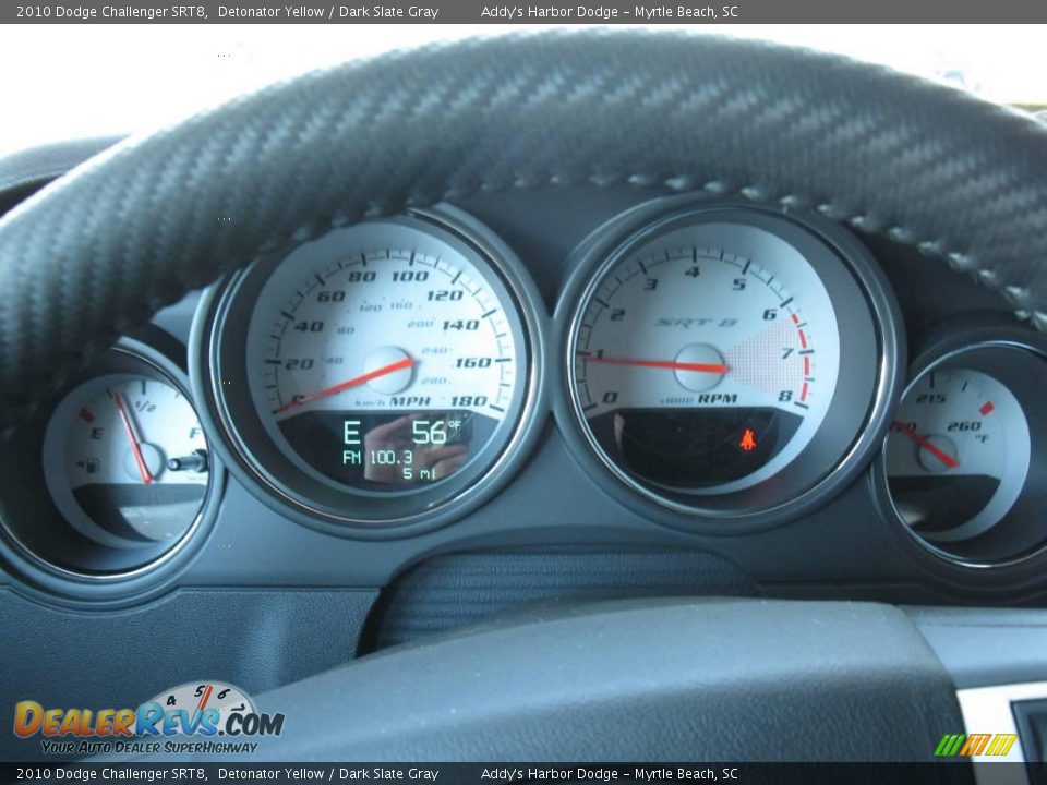 2010 Dodge Challenger SRT8 Detonator Yellow / Dark Slate Gray Photo #25