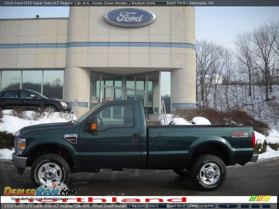 2010 Ford F350 Super Duty XLT Regular Cab 4x4 Forest Green Metallic / Medium Stone Photo #1