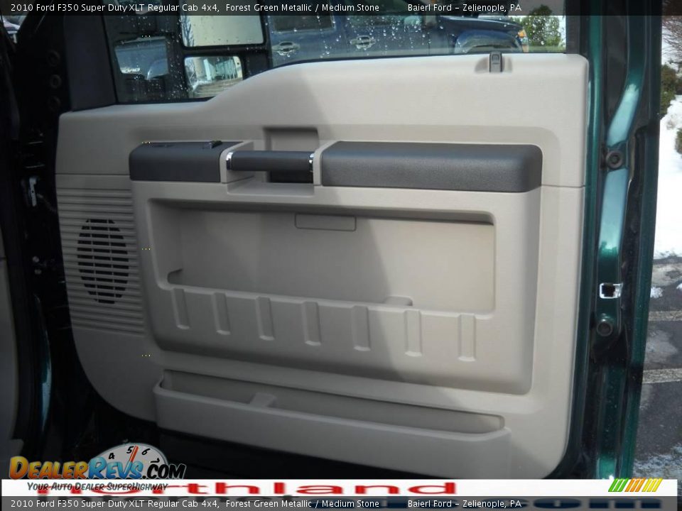 2010 Ford F350 Super Duty XLT Regular Cab 4x4 Forest Green Metallic / Medium Stone Photo #6