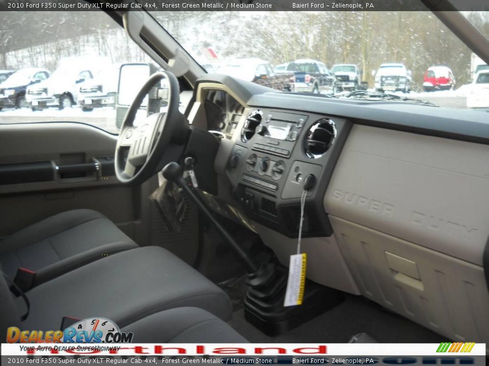 2010 Ford F350 Super Duty XLT Regular Cab 4x4 Forest Green Metallic / Medium Stone Photo #7