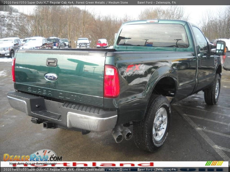 2010 Ford F350 Super Duty XLT Regular Cab 4x4 Forest Green Metallic / Medium Stone Photo #8