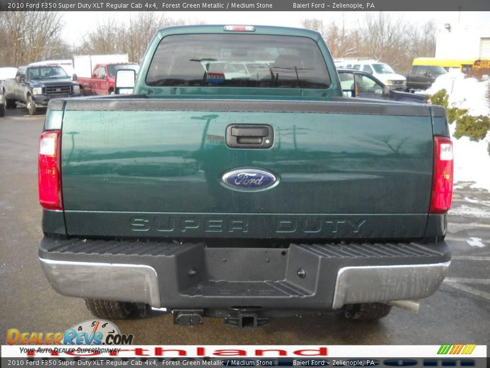 2010 Ford F350 Super Duty XLT Regular Cab 4x4 Forest Green Metallic / Medium Stone Photo #9
