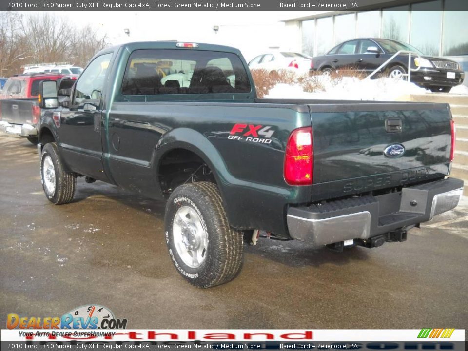 2010 Ford F350 Super Duty XLT Regular Cab 4x4 Forest Green Metallic / Medium Stone Photo #10