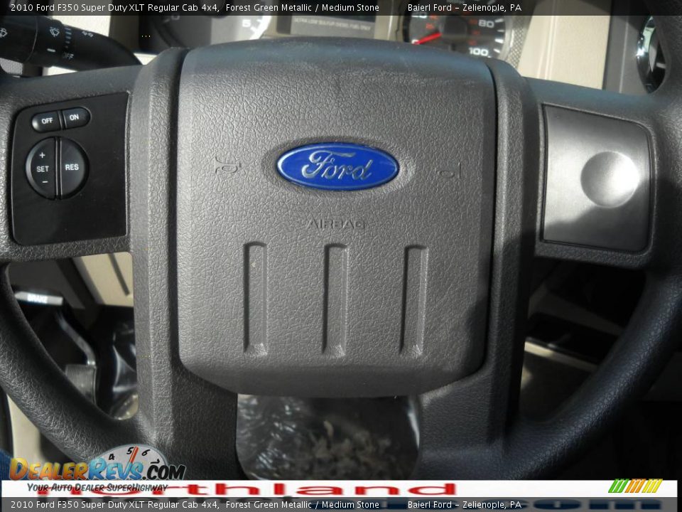 2010 Ford F350 Super Duty XLT Regular Cab 4x4 Forest Green Metallic / Medium Stone Photo #19