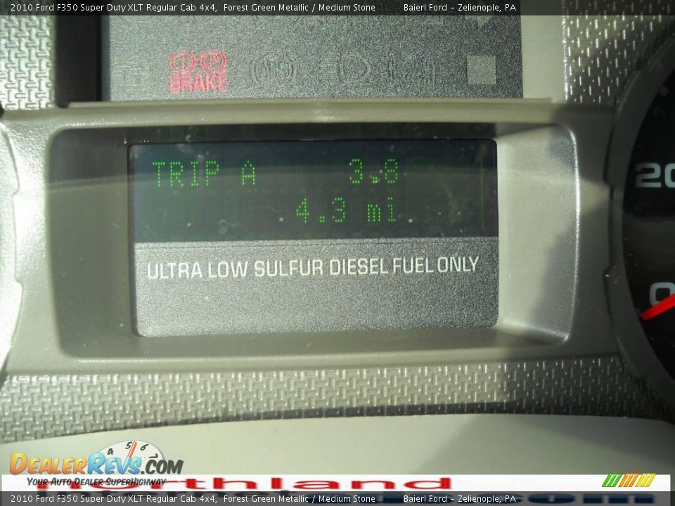 2010 Ford F350 Super Duty XLT Regular Cab 4x4 Forest Green Metallic / Medium Stone Photo #20