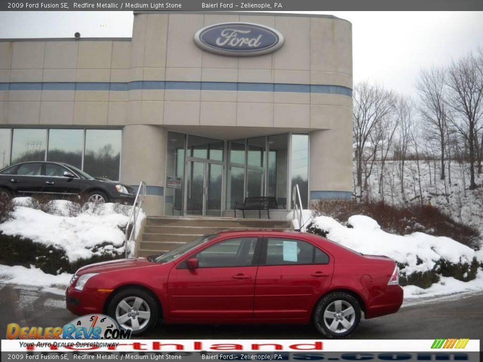 2009 Ford Fusion SE Redfire Metallic / Medium Light Stone Photo #1