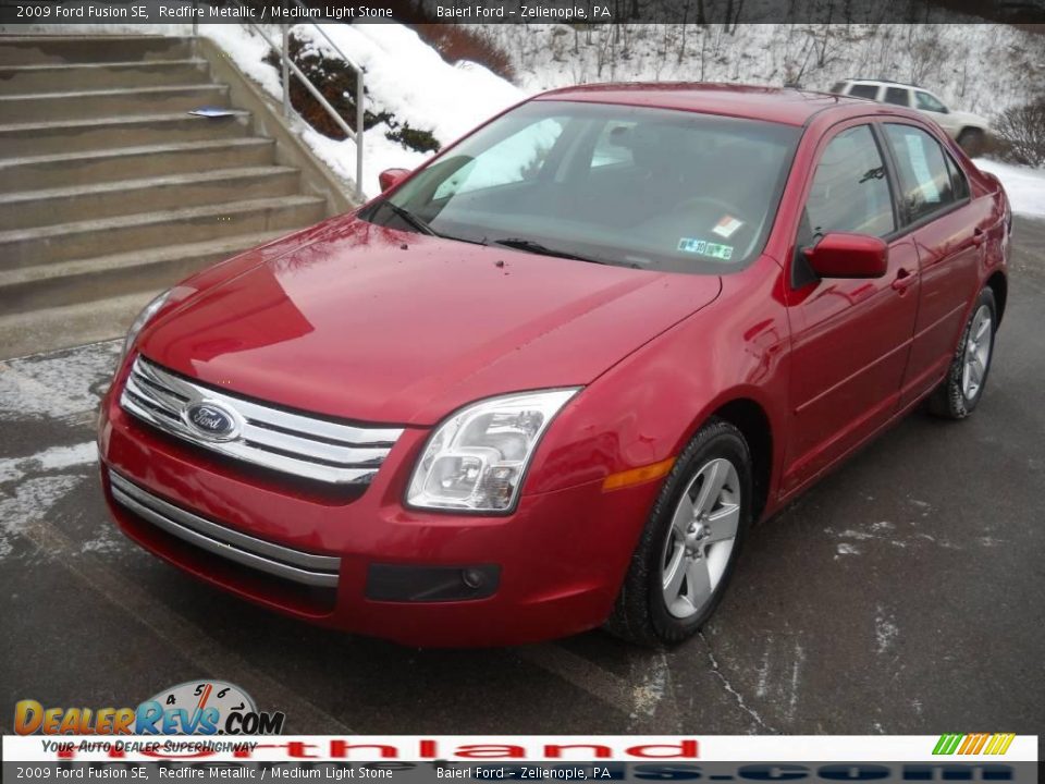 2009 Ford Fusion SE Redfire Metallic / Medium Light Stone Photo #2