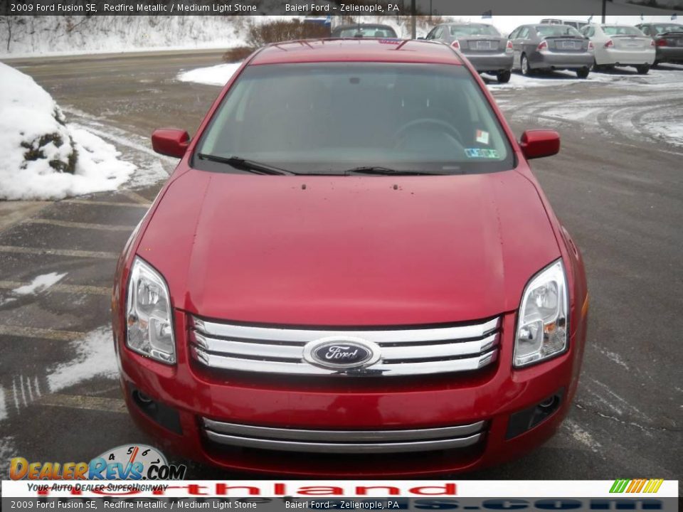 2009 Ford Fusion SE Redfire Metallic / Medium Light Stone Photo #3