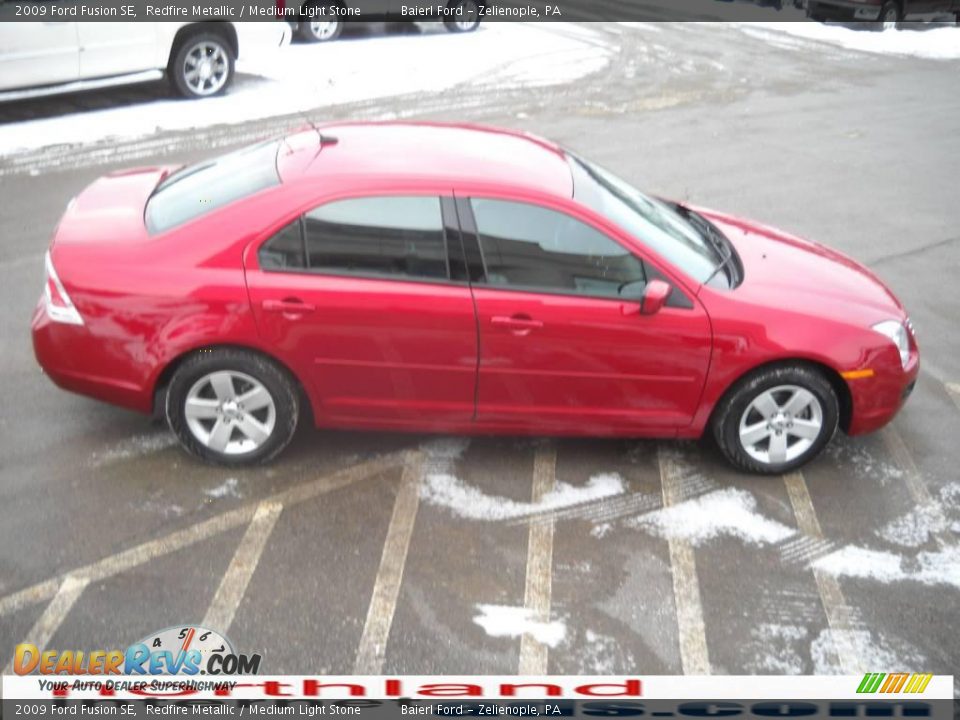 2009 Ford Fusion SE Redfire Metallic / Medium Light Stone Photo #5