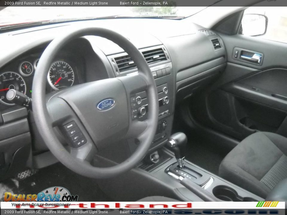 2009 Ford Fusion SE Redfire Metallic / Medium Light Stone Photo #10