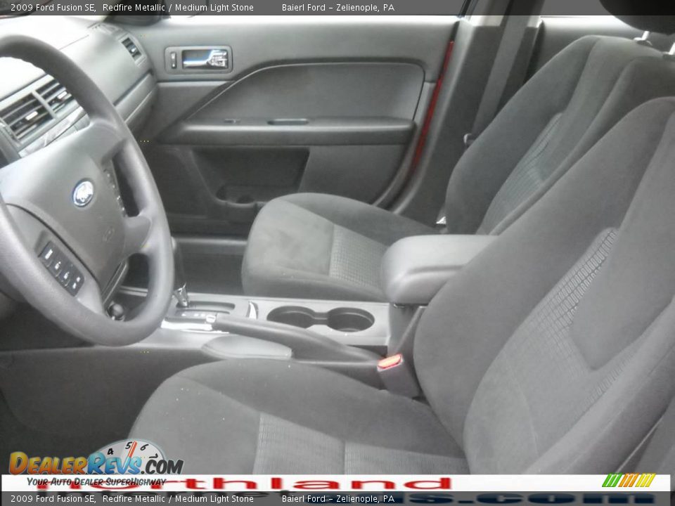 2009 Ford Fusion SE Redfire Metallic / Medium Light Stone Photo #11