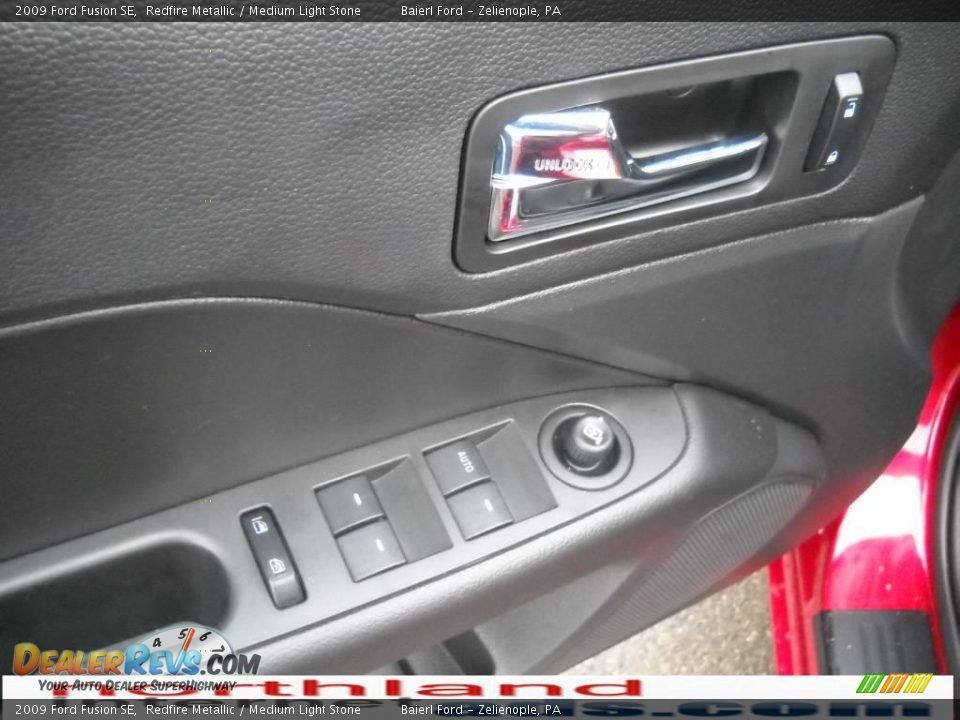 2009 Ford Fusion SE Redfire Metallic / Medium Light Stone Photo #16