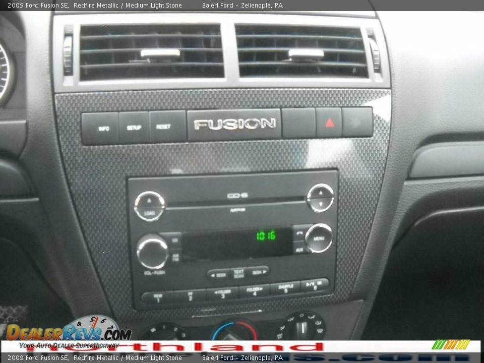 2009 Ford Fusion SE Redfire Metallic / Medium Light Stone Photo #17