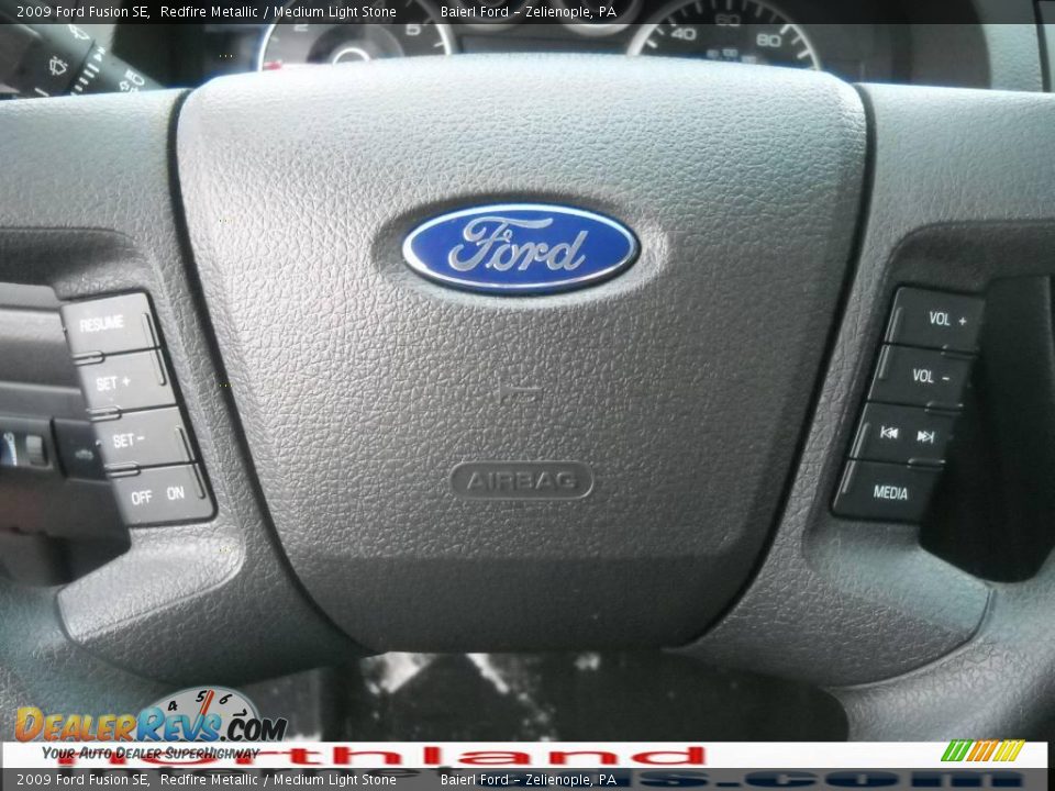 2009 Ford Fusion SE Redfire Metallic / Medium Light Stone Photo #19