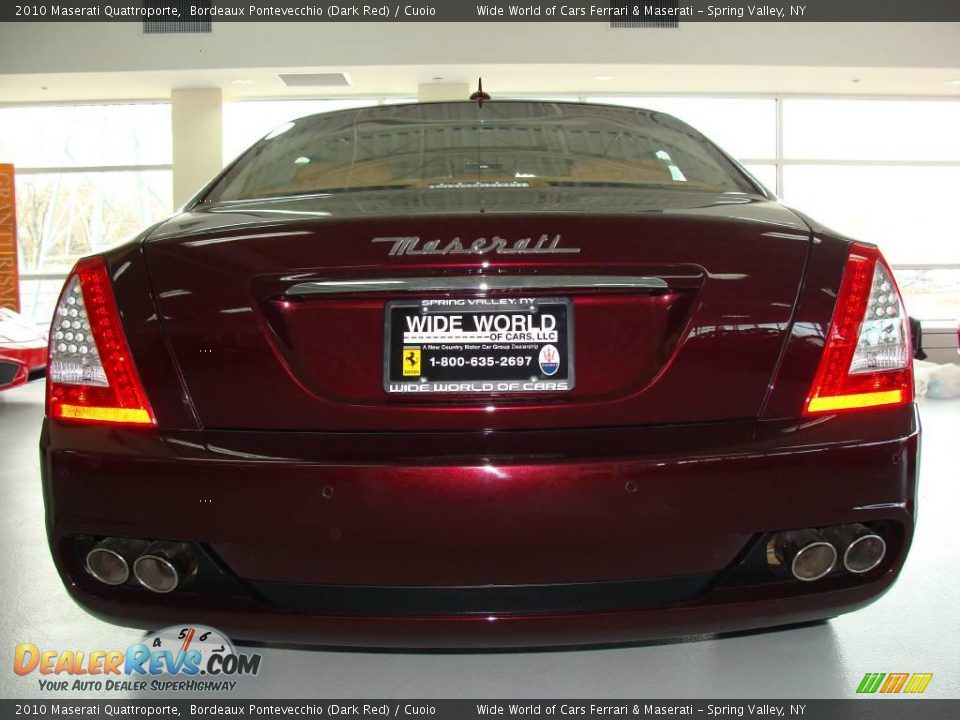 2010 Maserati Quattroporte Bordeaux Pontevecchio (Dark Red) / Cuoio Photo #6