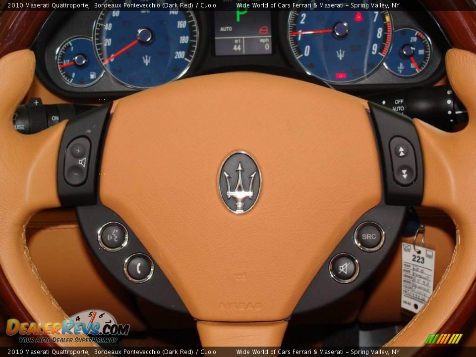 2010 Maserati Quattroporte Bordeaux Pontevecchio (Dark Red) / Cuoio Photo #22