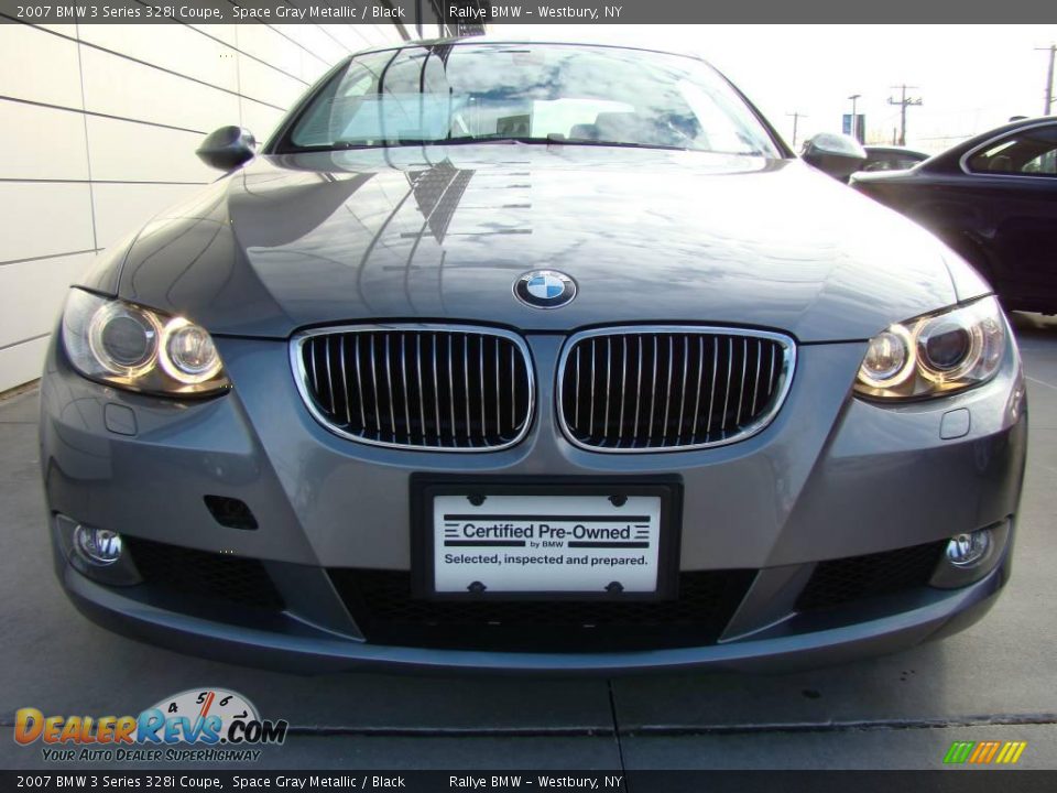2007 BMW 3 Series 328i Coupe Space Gray Metallic / Black Photo #2