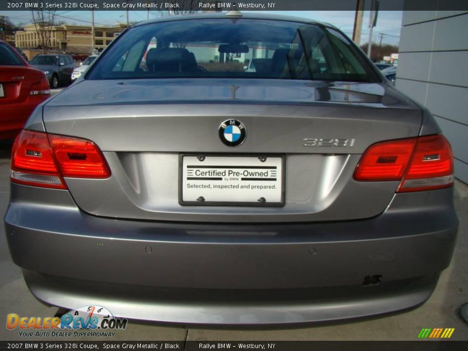 2007 BMW 3 Series 328i Coupe Space Gray Metallic / Black Photo #4