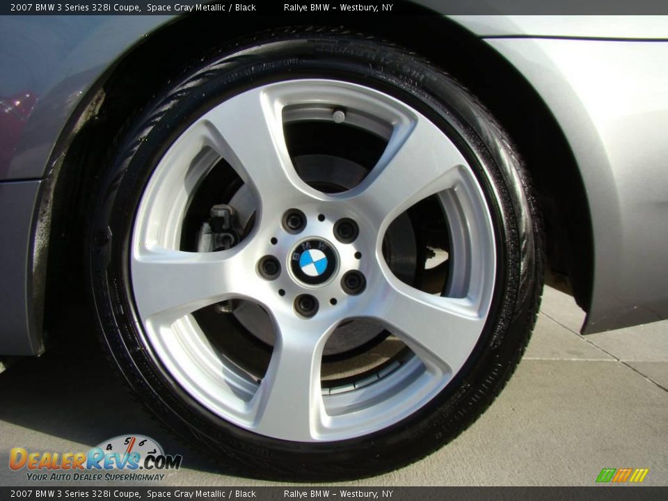 2007 BMW 3 Series 328i Coupe Space Gray Metallic / Black Photo #6