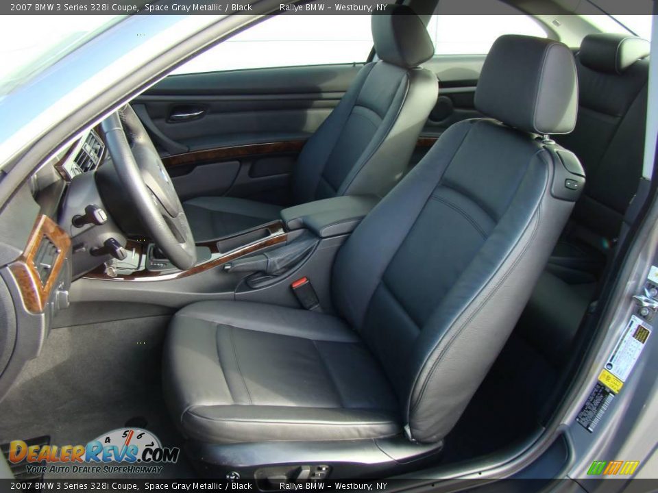 2007 BMW 3 Series 328i Coupe Space Gray Metallic / Black Photo #8