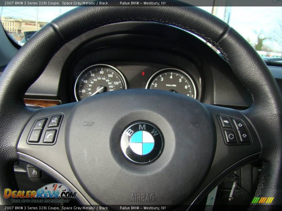 2007 BMW 3 Series 328i Coupe Space Gray Metallic / Black Photo #11