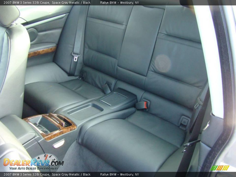 2007 BMW 3 Series 328i Coupe Space Gray Metallic / Black Photo #14