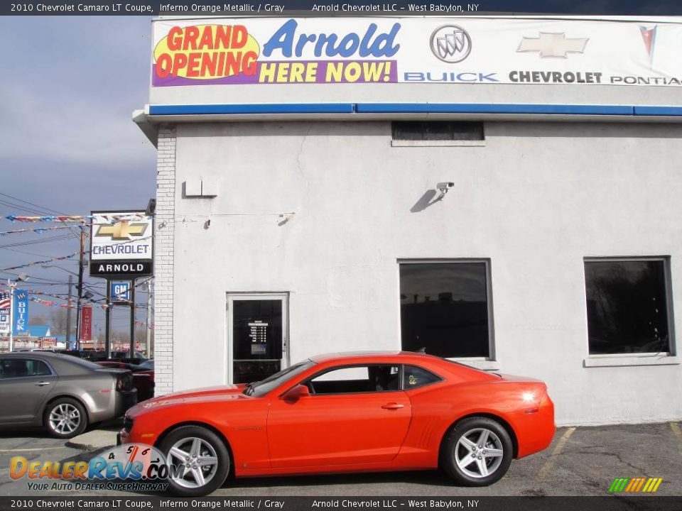 2010 Chevrolet Camaro LT Coupe Inferno Orange Metallic / Gray Photo #3