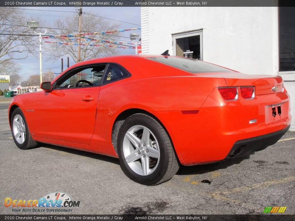 2010 Chevrolet Camaro LT Coupe Inferno Orange Metallic / Gray Photo #4