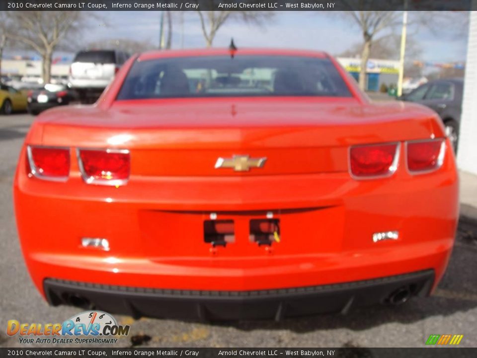 2010 Chevrolet Camaro LT Coupe Inferno Orange Metallic / Gray Photo #5