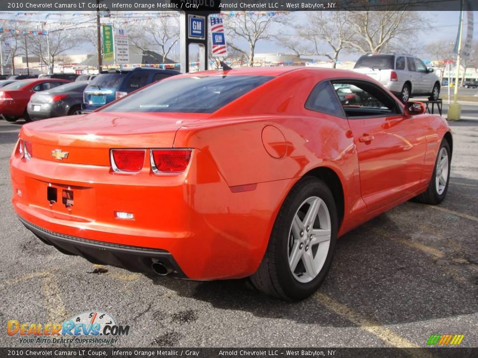 2010 Chevrolet Camaro LT Coupe Inferno Orange Metallic / Gray Photo #6