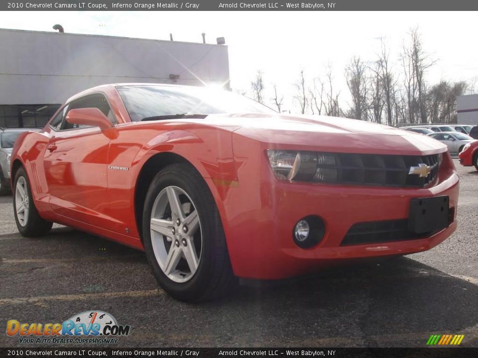 2010 Chevrolet Camaro LT Coupe Inferno Orange Metallic / Gray Photo #7