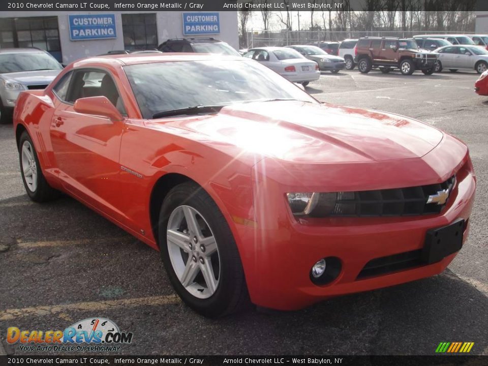 2010 Chevrolet Camaro LT Coupe Inferno Orange Metallic / Gray Photo #8