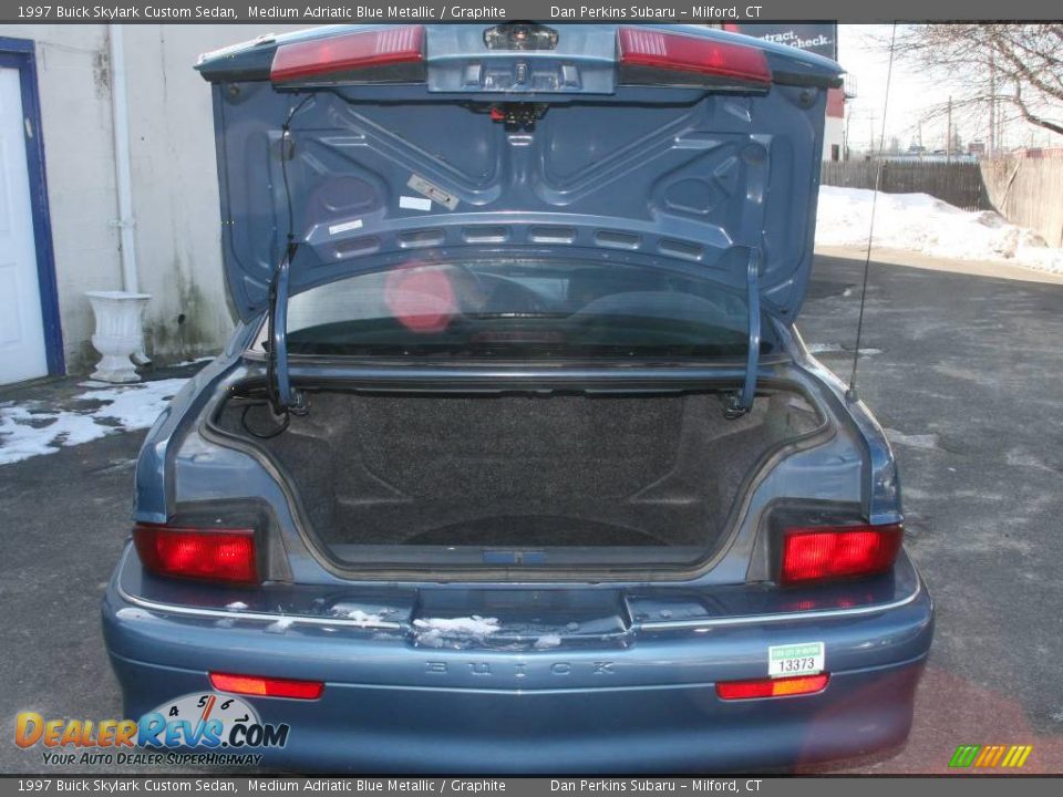 1997 Buick Skylark Custom Sedan Medium Adriatic Blue Metallic / Graphite Photo #7