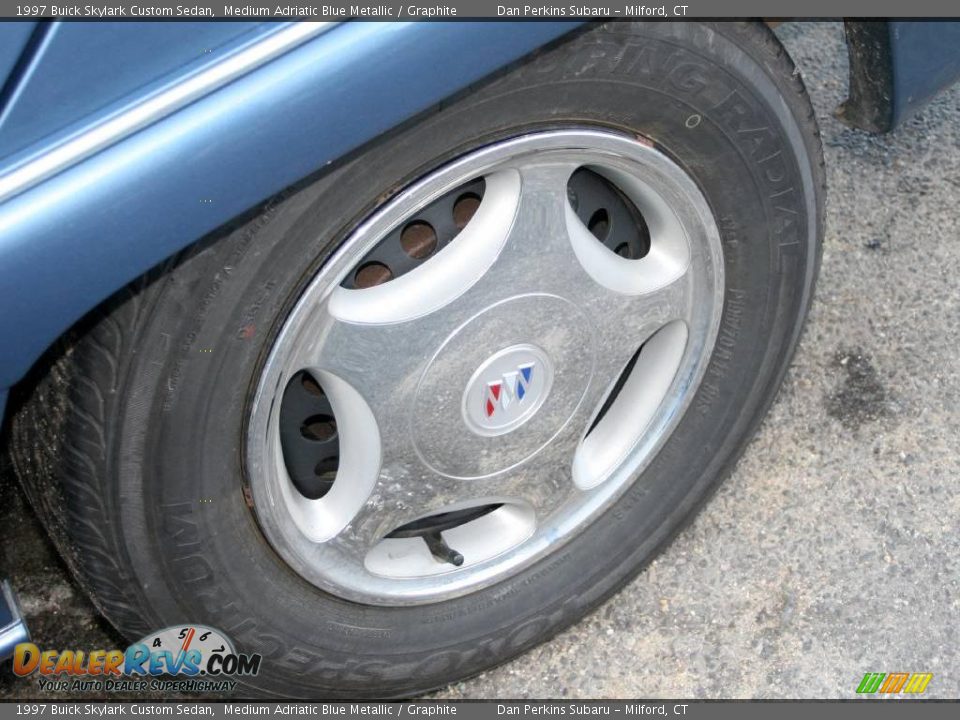 1997 Buick Skylark Custom Sedan Medium Adriatic Blue Metallic / Graphite Photo #18