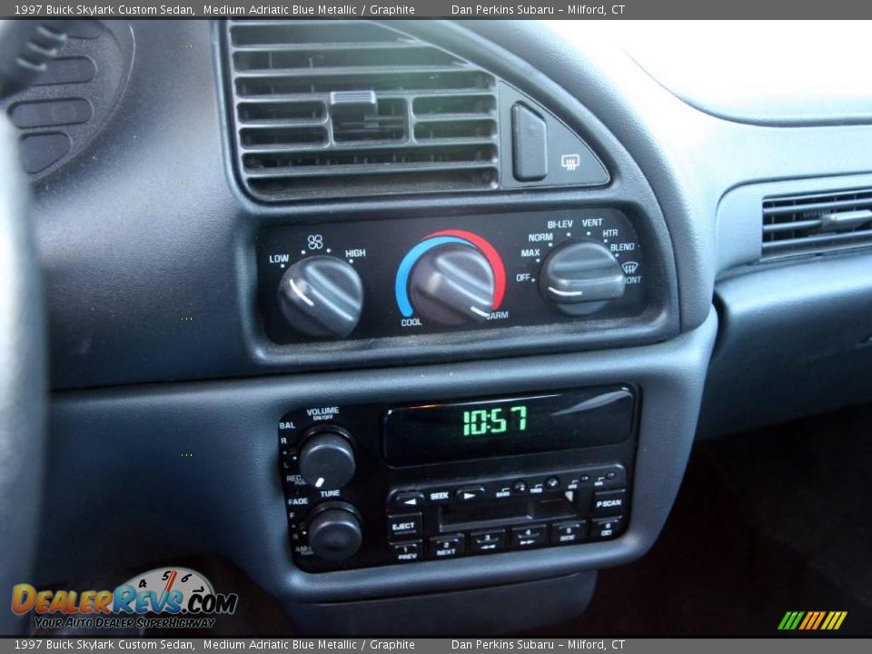 1997 Buick Skylark Custom Sedan Medium Adriatic Blue Metallic / Graphite Photo #22