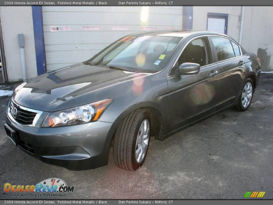 2009 Honda Accord EX Sedan Polished Metal Metallic / Black Photo #1